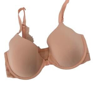 Victoria's Secret Peach T-Shirt Lightly Lined Demi Bra Size 32DD